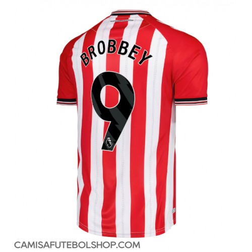 Camisa de time de futebol Sunderland Brian Brobbey #9 Replicas 1º Equipamento 2025-26 Manga Curta